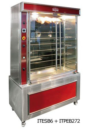 Inotech ITE3. Electric Chicken Rotisserie - 4, 6 or 8 Spit Options