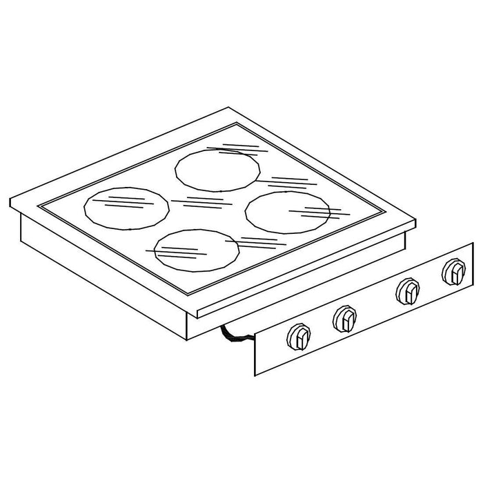 Giorik LPV6841D "Drop In" 4 Ring Ceramic Hob