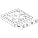 Giorik LPV6841D "Drop In" 4 Ring Ceramic Hob