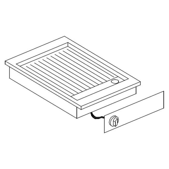 Giorik LGE4811DX "Drop In" Ribbed Plate Electric Griddle