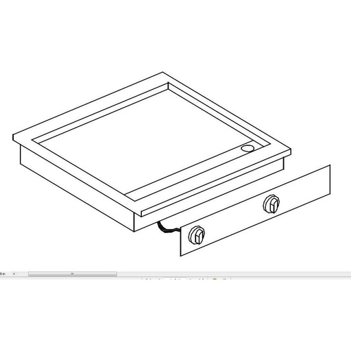 Giorik LGE6801DX "Drop In" Smooth Plate Electric Griddle