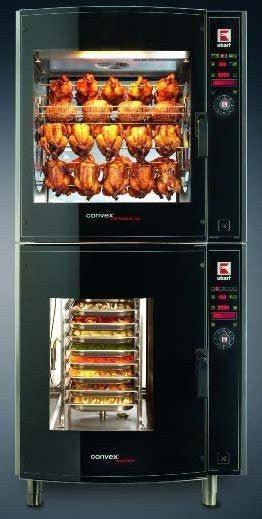 Ubert Convex CKT2000CC Rotisserie + Combi Oven with Self Wash System - Pass Thru'