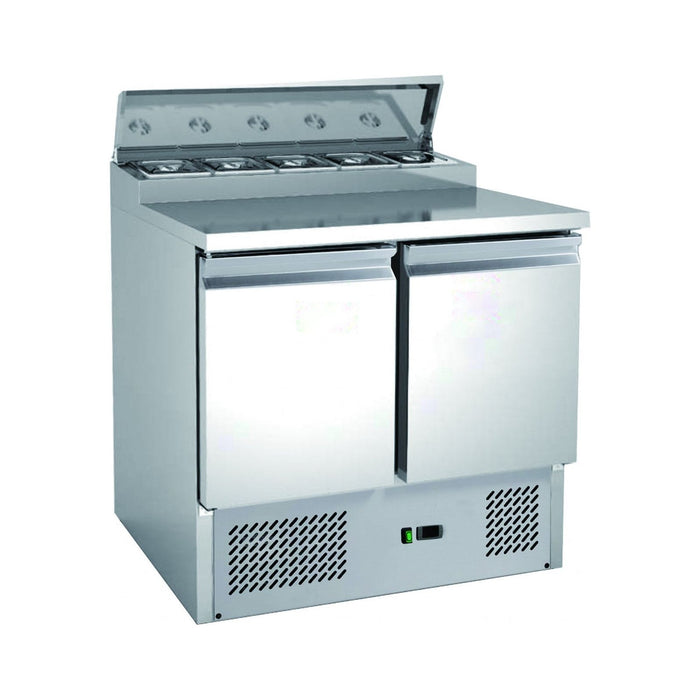 Chefs Range SP216 - 2 Door Prep Counter - 5 X 1/6Gn Containers