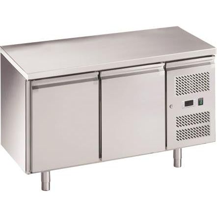 Chefs Range RC2H 2 Door Fridge Counter with Castors