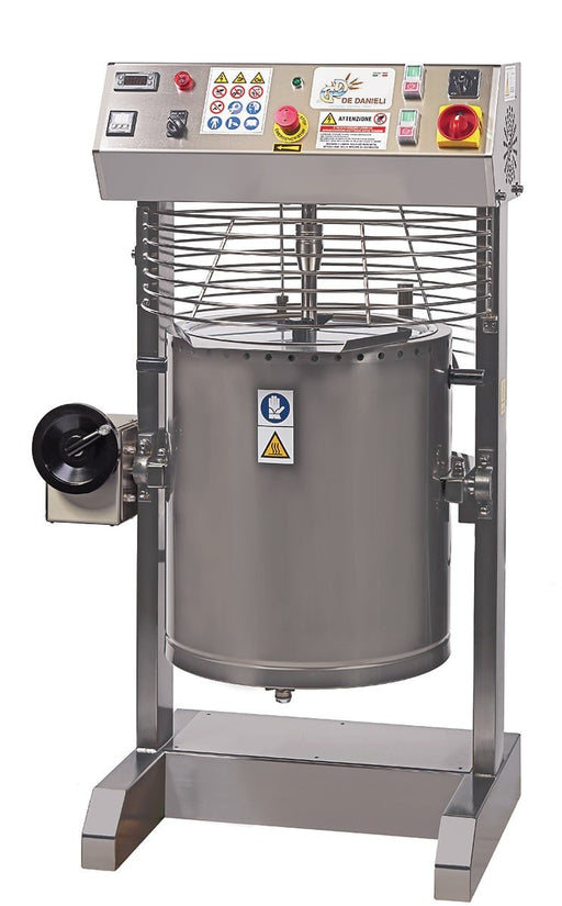 De Danieli C802EI 80 Ltr Electric High Temperature Indirect Heat Tilting Kettle with Stirer for Medium Density Products