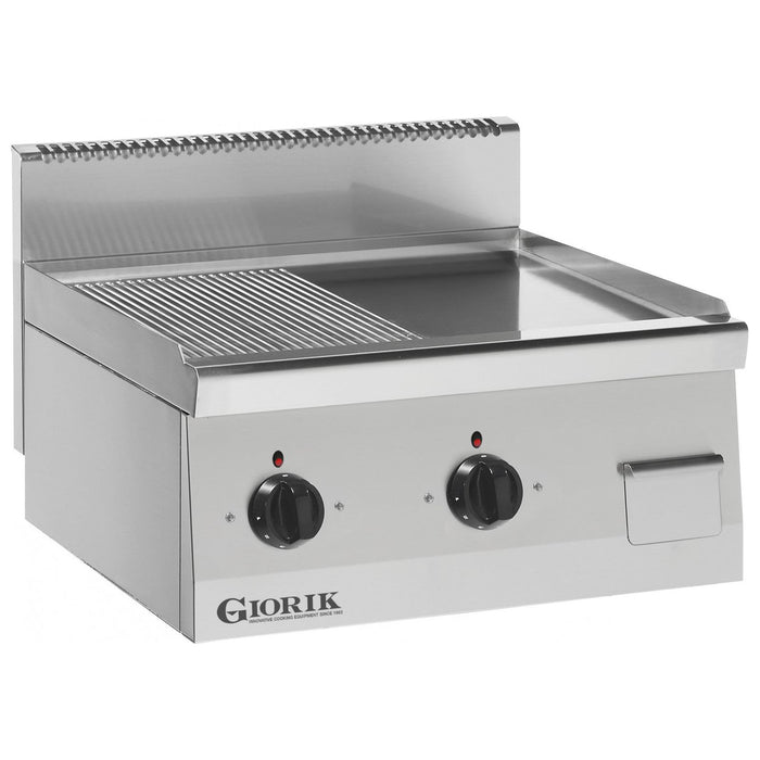 Giorik Snack 60 LGE6921X Slimline Electric Griddle - 1/2 Ribbed 1/2 Smooth