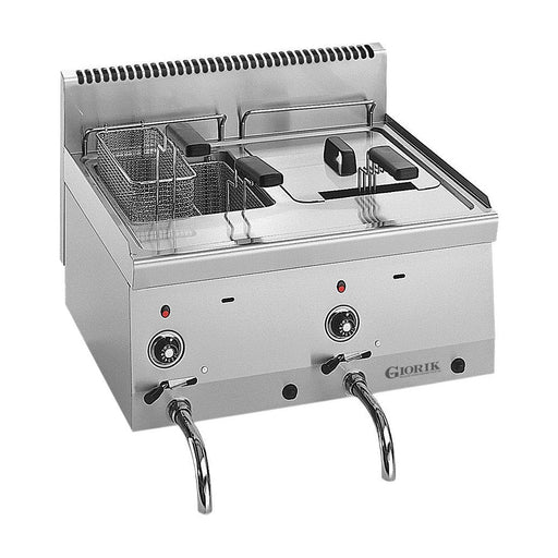 Giorik Snack 60 LFG6720 8+8 Ltr Slimline Twin Tank Gas Fryer