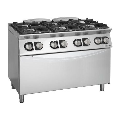 Giorik ECG760EH - 6 Burner Gas Range with Electric Maxi Oven