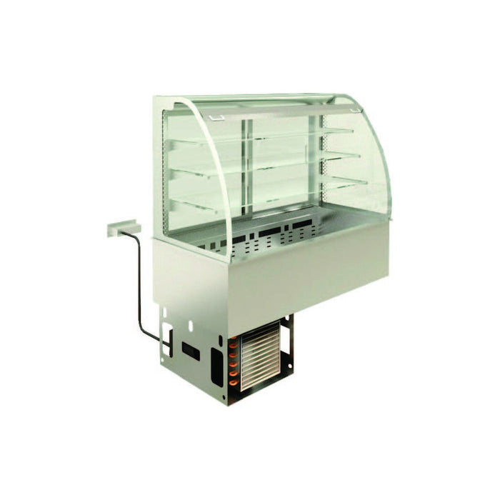 Emainox Elegance 8046532HC 2 X 1/1Gn Grab & Go Drop In 3 Tier Refrigerated Display + Dolewell Base