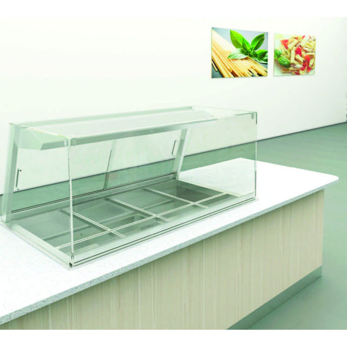 Emainox Mall 8046301 - 3 Zone Drop In Heated Serve Over Display with Humidity