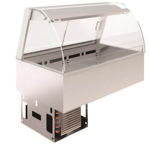 Emainox Mall 8046323HC 5 Pan - Drop In Serve Over Refrigerated Display with Dolewell