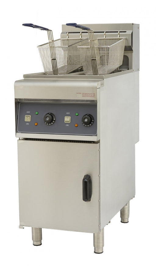 Chefs Range DF10L-2 10+10 Ltr Slimline Twin Tank Electric Fryer