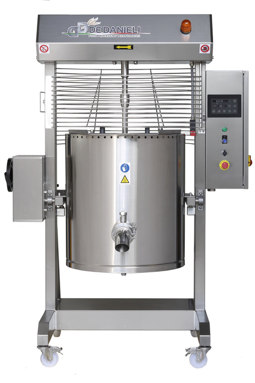 De Danieli C300CSEIA - 300 Ltr Electric High Temperature Indirect Heat Tilting Kettle with Stirer for Medium Density Products - Touchscreen Controls