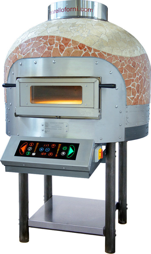 Morello Forni FRV100-Cm Electric Mosaic Dome Pizza Oven - Rotating Oven 6 X 300Mm Pizzas