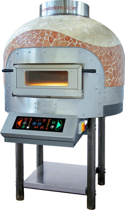 Morello Forni FRV125-Cm Electric Mosaic Dome Pizza Oven - Rotating Oven Floor 9 X 300Mm Capacity