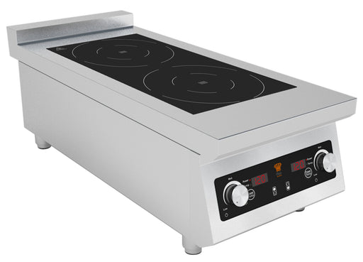 Chefs Range BE70IH2-5 70 Line Counter Top 2 Ring Induction Hob - 2 X 5Kw Power