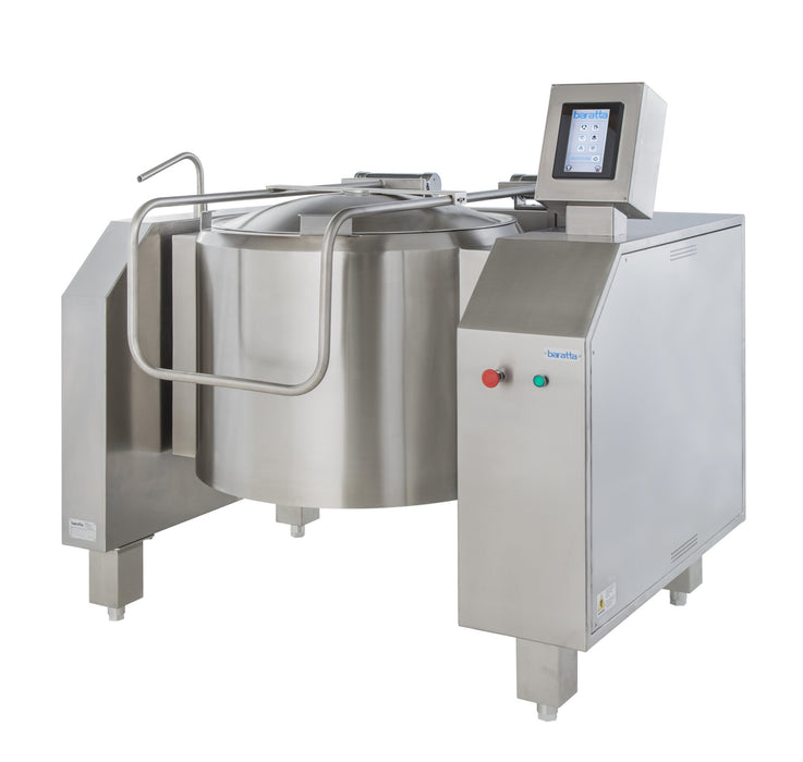 Baratta PERM-100 110 Ltr Elec Indirect Heat Tilting Kettles with Stirrer with Touchscreen Programmable Controls