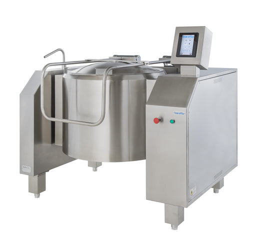 Baratta PGRM-150E 150 Ltr Gas Indirect Heat Tilting Kettles with Stirrer with Touchscreen Programmable Controls