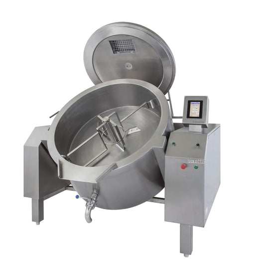 Baratta PGRM-400E 400 Ltr Gas Indirect Heat Tilting Kettles with Stirrer with Touchscreen Programmable Controls