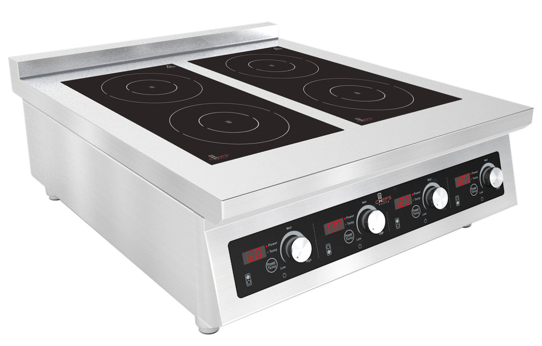 Chefs Range BE70IH4-3.5 70 Line Counter Top 4 Ring Induction Hob - 4 X 3.5Kw Power