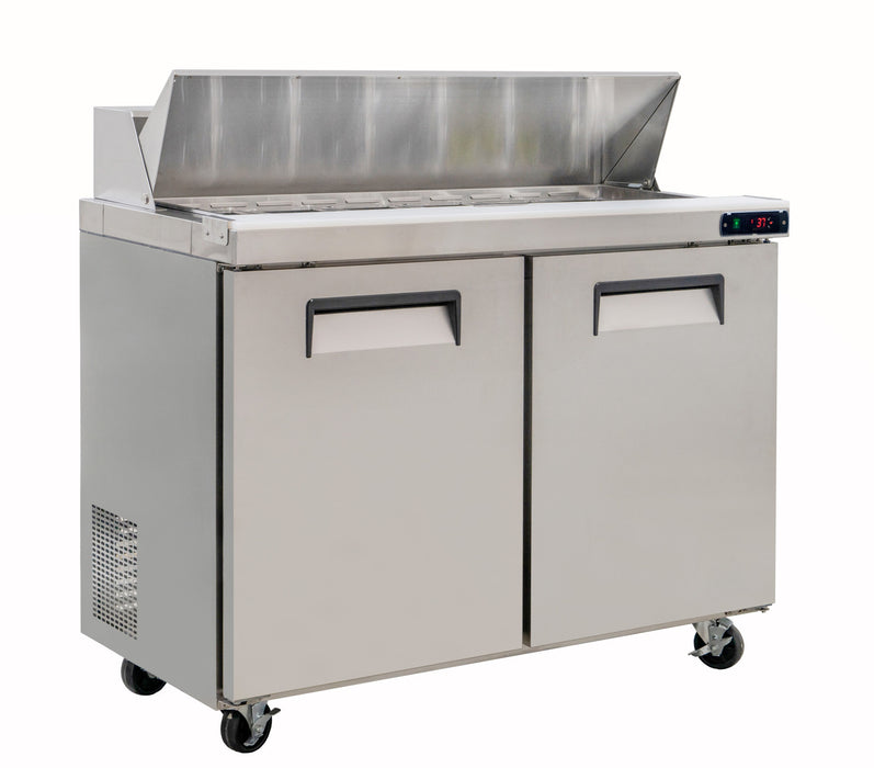 Chefs Range TSSU-48T - 2 Door Prep Counter + 12 X 1/6GN Containers