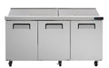 Chefs Range TSSU-72T - 3 Door Prep Counter + 18 X 1/6GN Containers