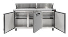 Chefs Range TSSU-72T - 3 Door Prep Counter + 18 X 1/6GN Containers