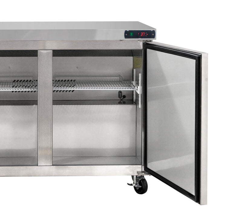 Chefs Range TUC-72R/60 3 Door S/Steel Under Counter Fridge