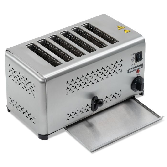 Blizzard Stainless Steel 6 Slot Toaster 2500w B6ST