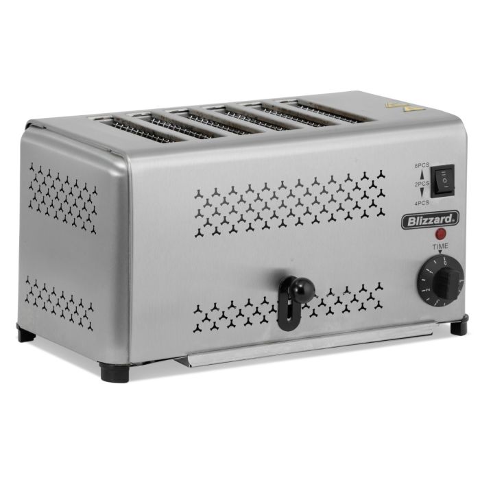 Blizzard Stainless Steel 6 Slot Toaster 2500w B6ST