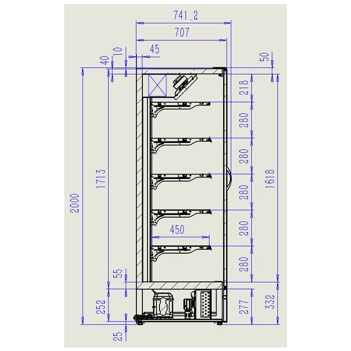 CombiSteel Coldroom Freezer Room 1500W X 2400D X 2010H 5.5m3