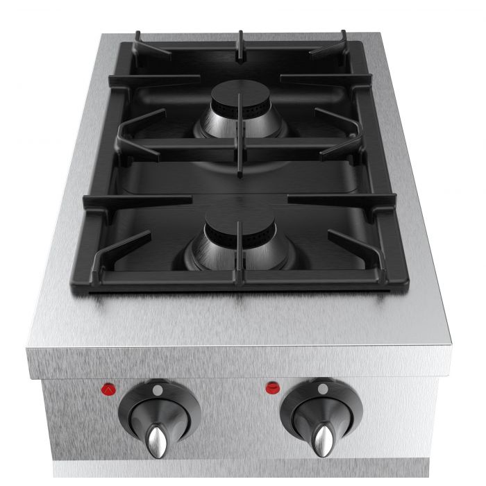 Combisteel Base 700 gas range 2 bu.