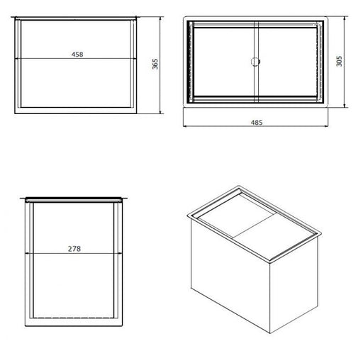 Combisteel SS DROP-IN ICE BIN