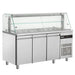 Inomak Three Door Saladette With Display Case ZQFP999