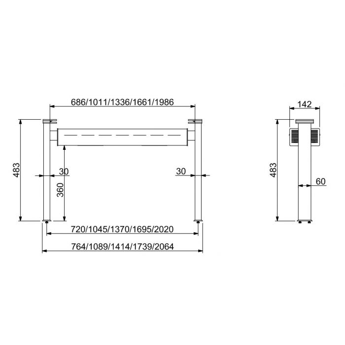  LIGHTING BAR WITH CERAMIC HEATING