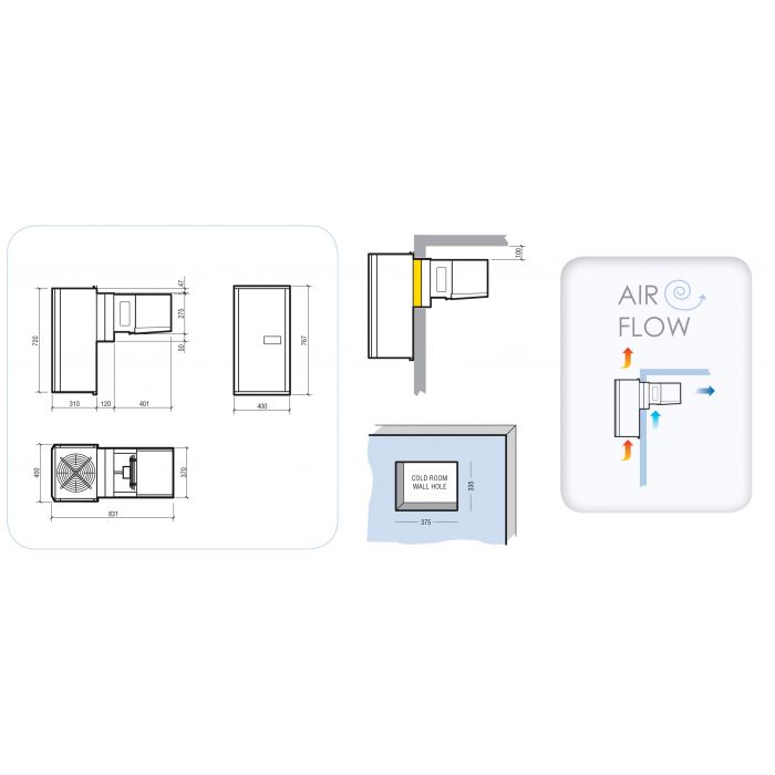 POSITIVE WALL-MOUNTED UNIT Monoblock