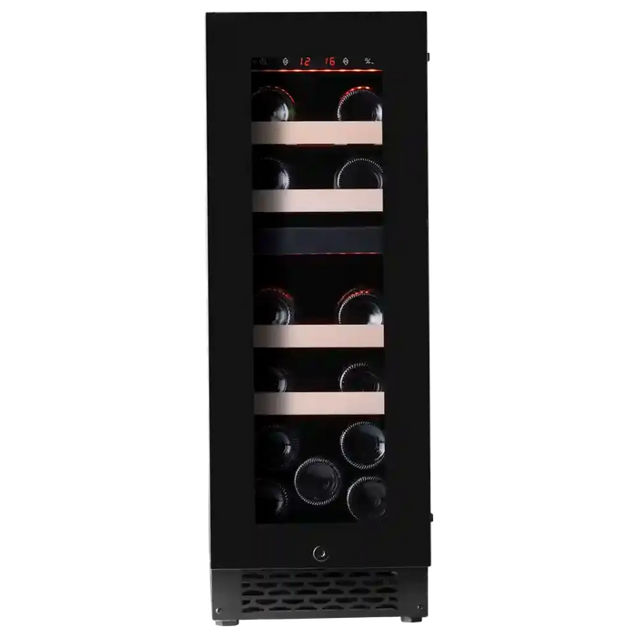 Pevino Majestic 17 bottles - 2 zones - Black glass front