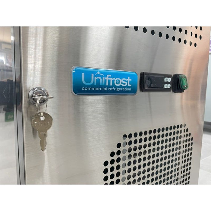 UNIFROST CR1800FT THREE DOOR FLAT TOP COUNTER FRIDGE