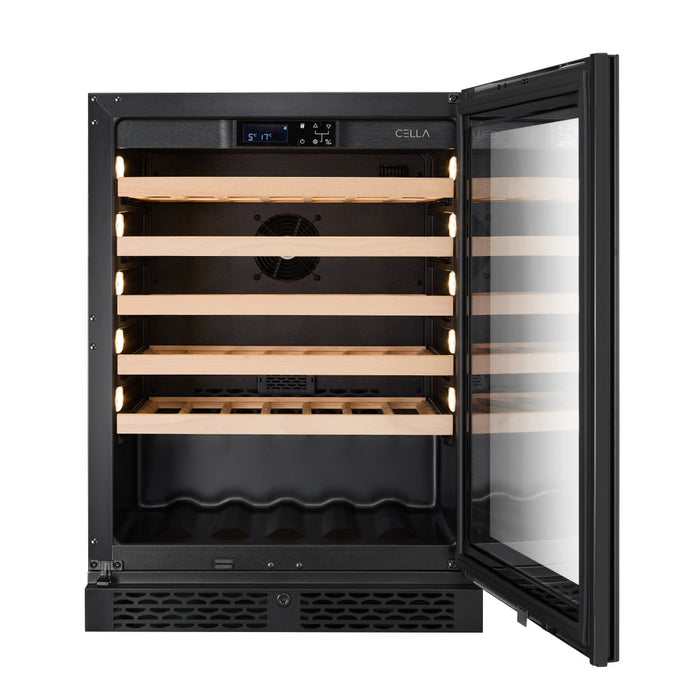 Cella 46 Bottle Single Zone Wine cooler, W46S-BLACK