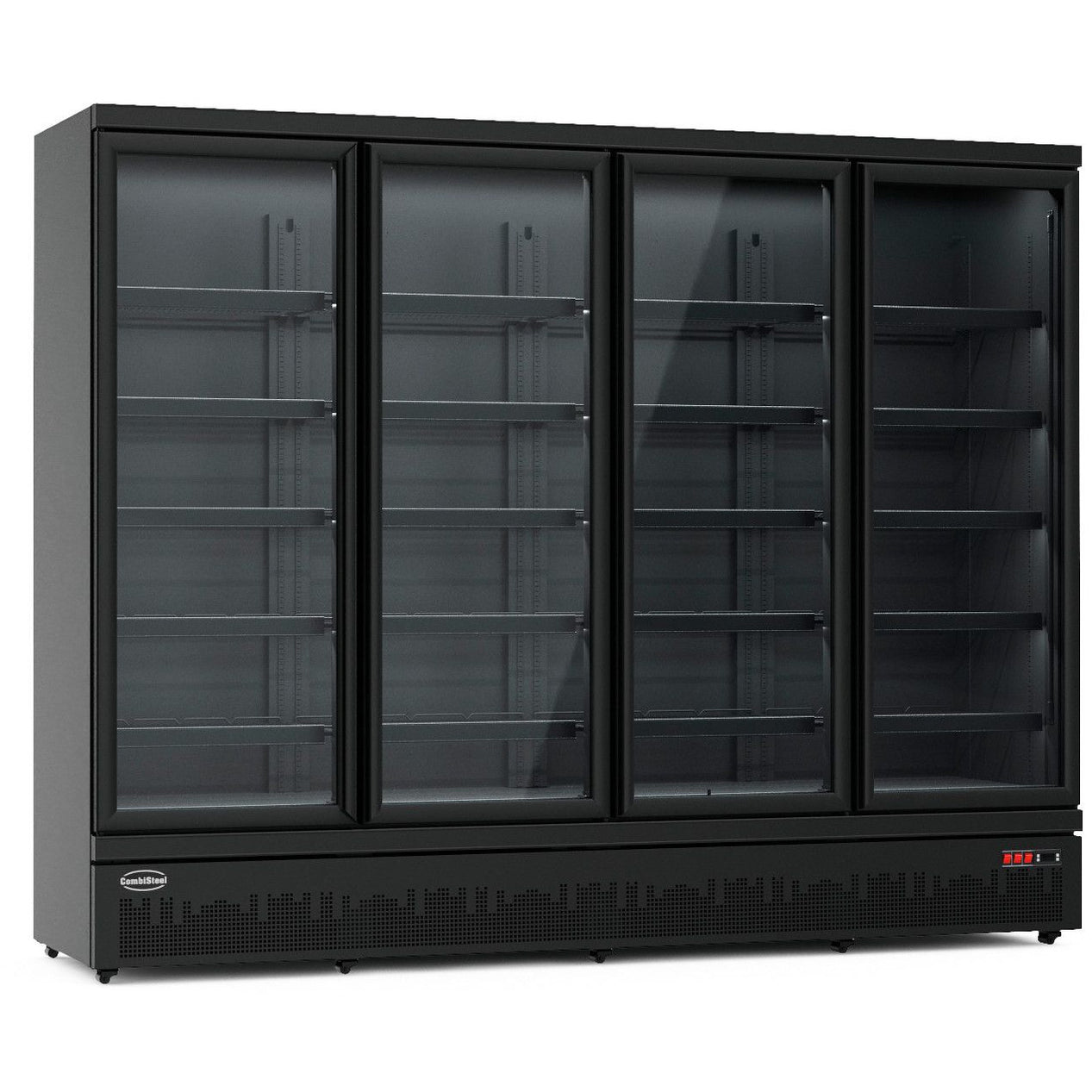 CombiSteel REFRIGERATOR 4 GLASS DOORS BLACK JDE2025R BL — ChillCooler